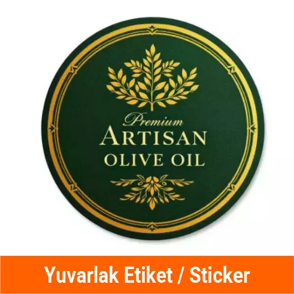 Yuvarlak Etiket Sticker