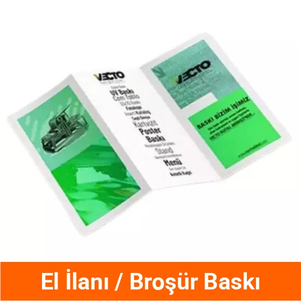El ilanı / Broşür baskı