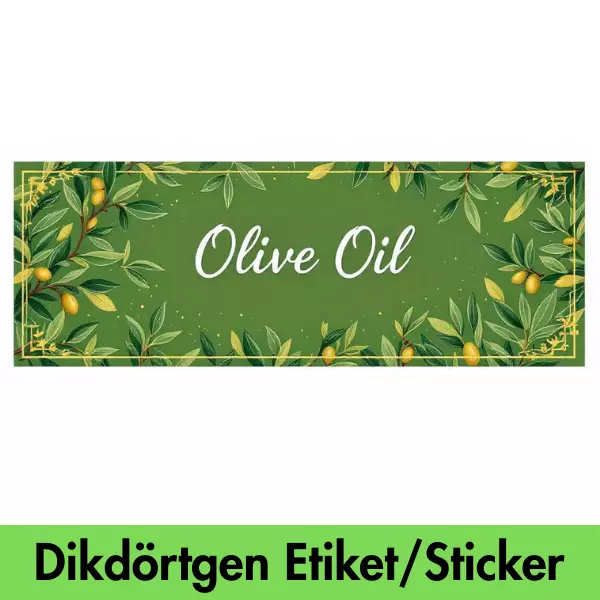 Dikdörtgen Etiket / Sticker