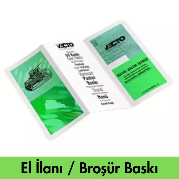 El İlanı broşür baskı