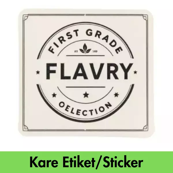 Kare Etiket Sticker