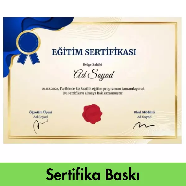 Sertifika Baskı