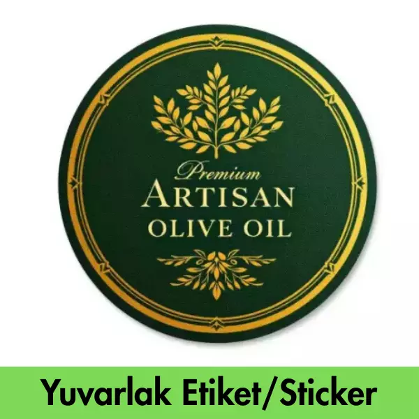 Yuvarlak Etiket / Sticker