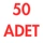 50 ADET 