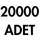 20000 ADET**