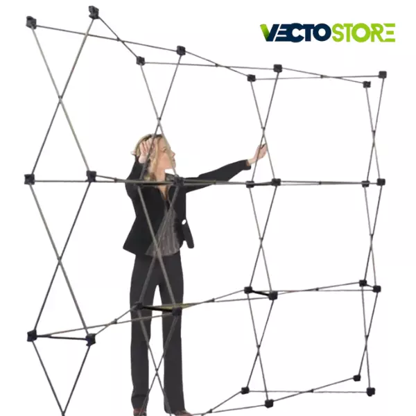 Örümcek%20Stand%203%20Panel%20Oval%20(3x3)%20Baskı%20Dahil%20