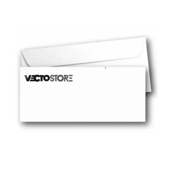 1000 ADET Diplomat Zarfı (24x10.5 cm) Ön Yüzey Tek Renk Baskı 