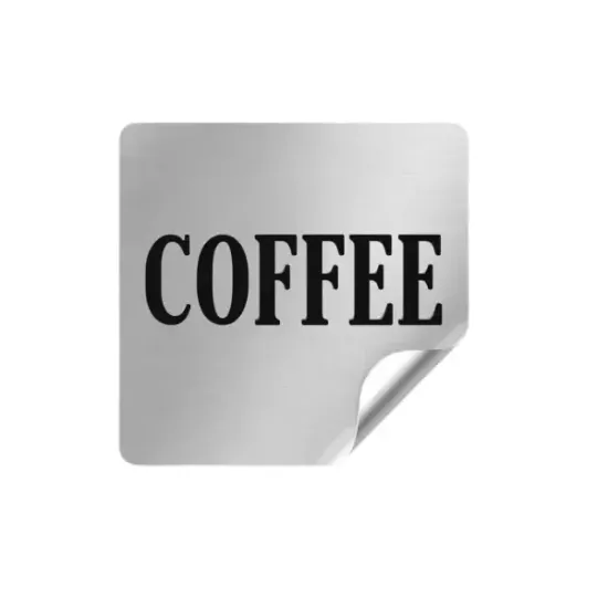 Kare Metalize Etiket / Sticker