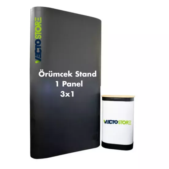 Örümcek Stand Oval 1 Panel (3×1) Baskı ve Tasarım Dahil 