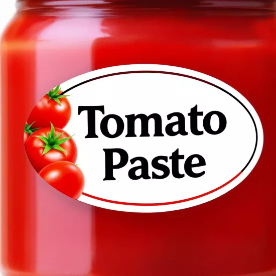 Oval Kuşe Etiket / Sticker