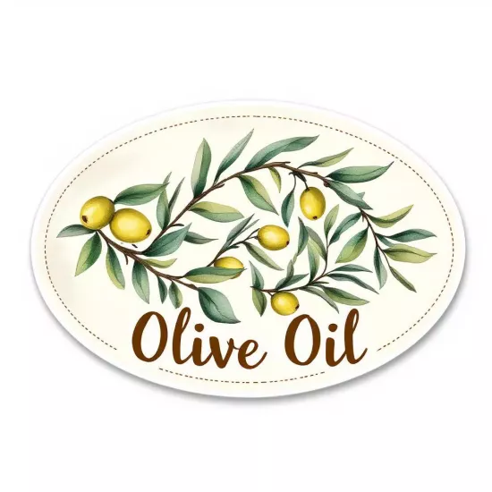 Oval Opak Etiket / Sticker