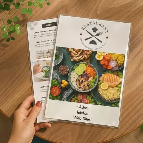 PVC Menü (Çift Yön)