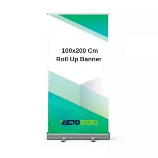 Roll Up Banner 100x200 Cm Baskı ve Tasarım Dahil 